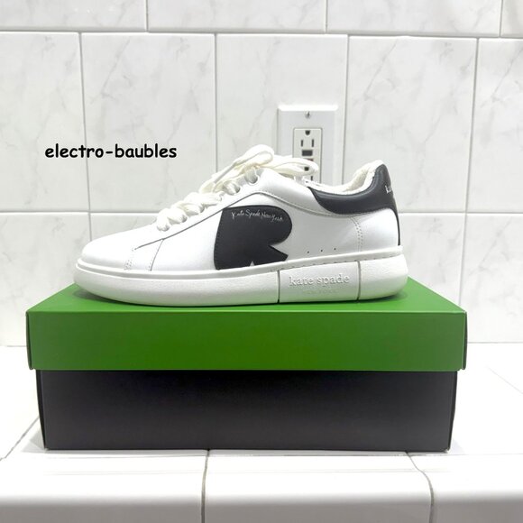 KATE SPADE "Charli" Nappa Lace Up Sneakers Sz 8.5B - Worn 1x - Picture 6 of 13
